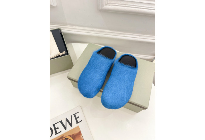 MARNI CALF HAIR SLIPPERS