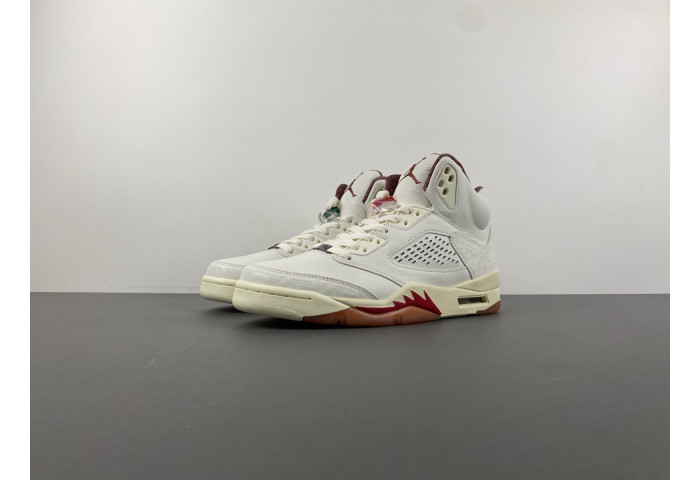 Air Jordan 5 "El Grito" Sail and Dark Pony    HF8833-100