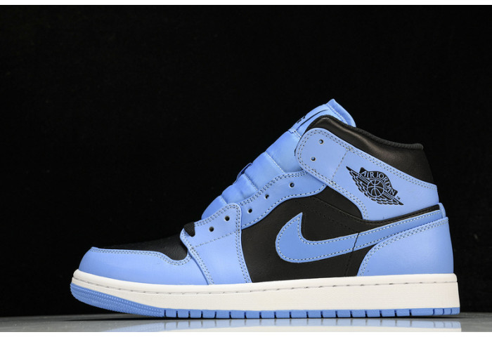 Jordan 1 Mid University Blue Black   DQ8426-401