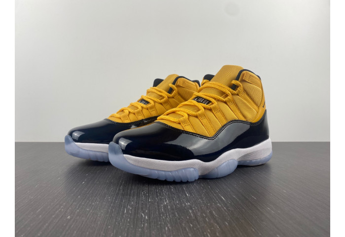 Air Jordan 11 black and yellow