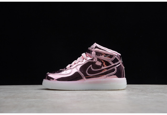 Kids Nike Air Force 1 Mid WB Pink Rose 314197-8300