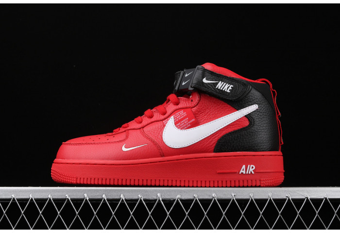 Air Force 1 Mid Utility University Red  804609-605