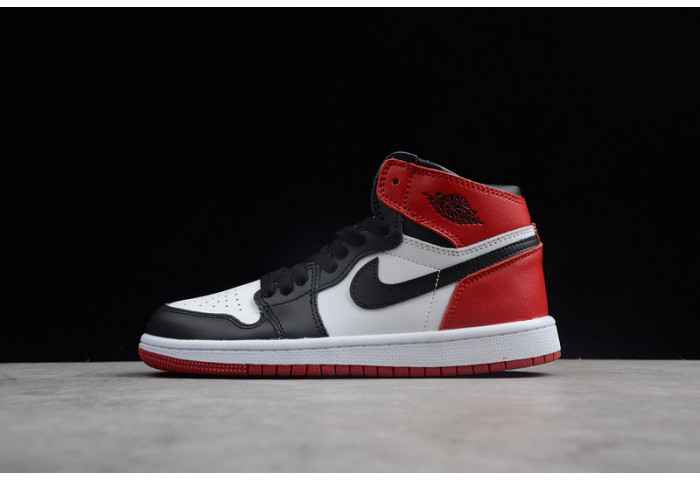 Kids Air Jordan 1 Retro Black Toe (2016)  555088-125