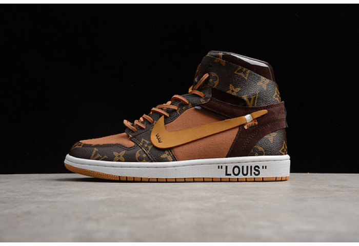 AIR JORDAN 1 O-W -LouiV AQ0818-158 (WITH CASE)