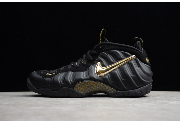 Air Foamposite Pro Black Metallic Gold  624041-009