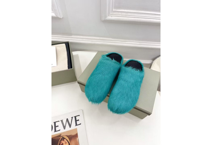 MARNI CALF HAIR SLIPPERS
