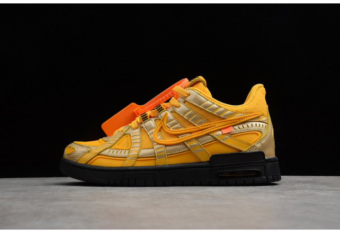 O-W NIKE AIR RUBBER DUNK “UNIVERSITY GOLD” CU6015-700