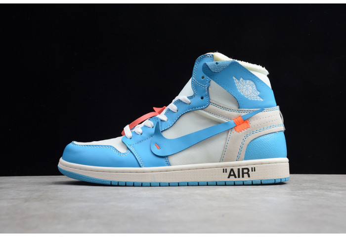 O-W x Air Jordan 1 UNC Release Date AQ0818-148