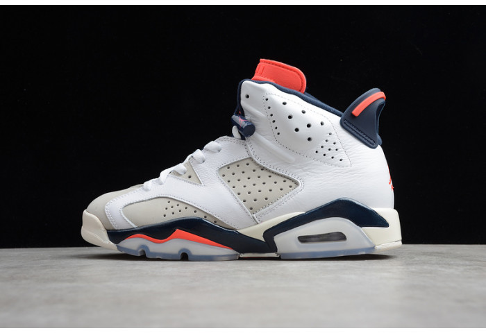 AIR JORDAN 6 RETRO TINKER WHITE/INFRARED 23-NEUTRAL GREY-SAIL 384664-104