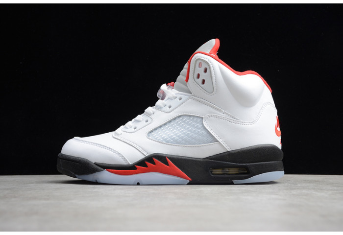 Air Jordan 5 Retro Fire Red Silver Tongue (2020)  DA1911-102
