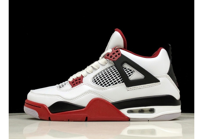Air Jordan 4 Fire Red/White/Black Men 308497-160