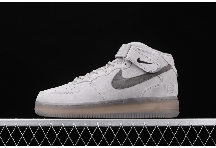 Reigning Champ x Nike Air Force 1 Mid ''07 Light Grey/Black 807618-208