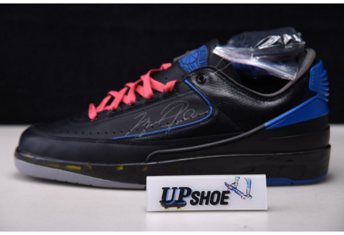 Air Jordan 2 Retro Low SP O-W Black Blue DJ4375-004