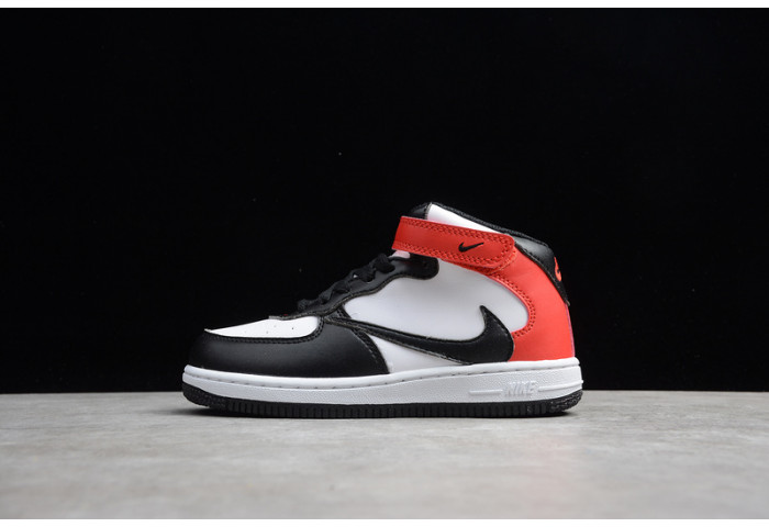 Kids Nike Air Force 1 Mid 07 x Travis Scott White Black Red 314197-016