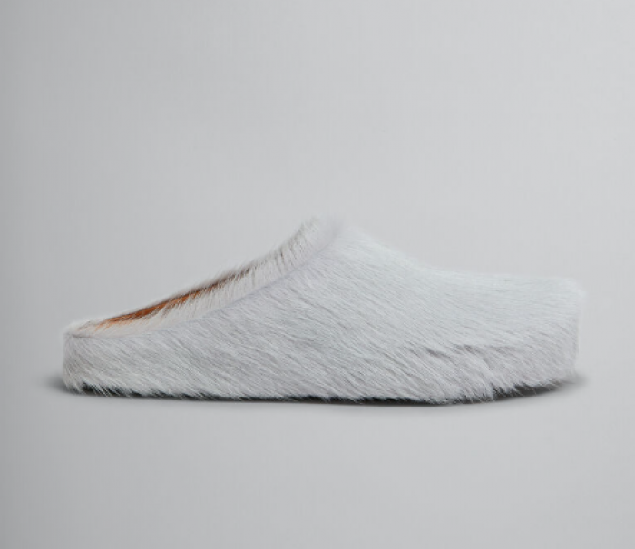 MARNI CALF HAIR SLIPPERS