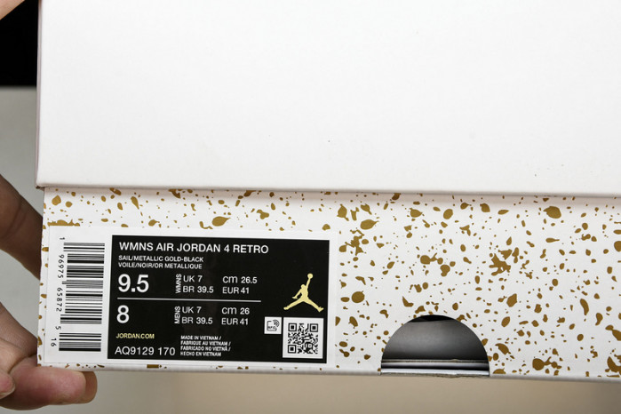 Jordan 4 Retro Metallic Gold AQ9129-170