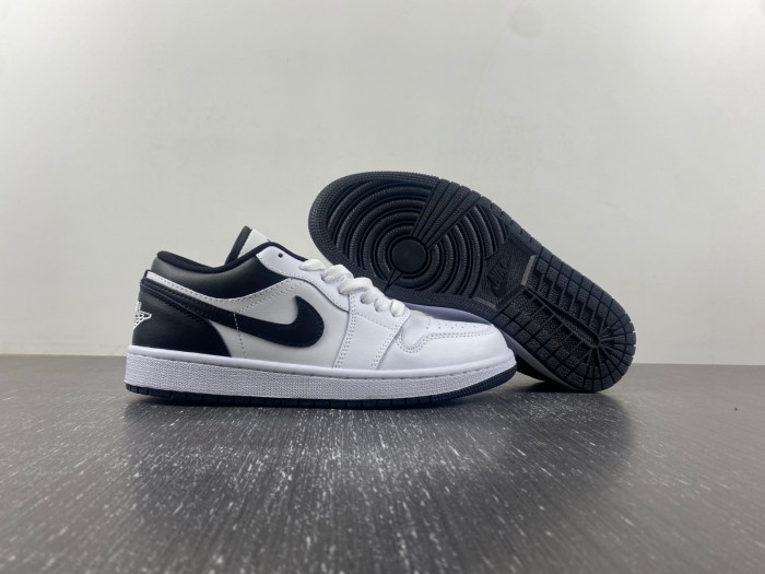 Air Jordan 1 Low white and black  553558-132