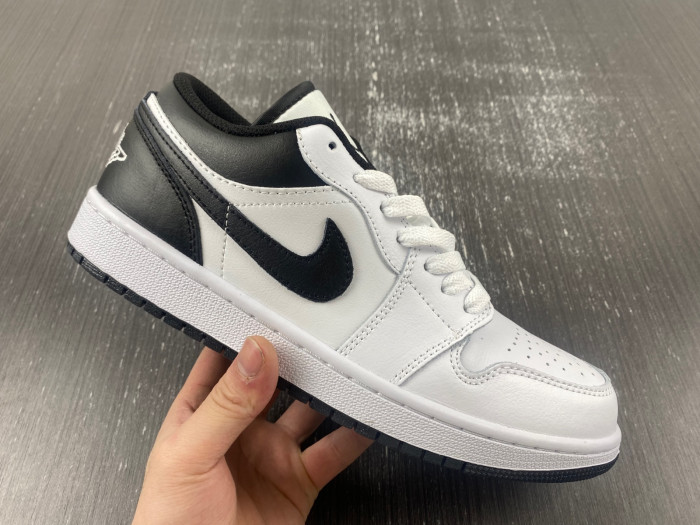 Air Jordan 1 Low white and black  553558-132