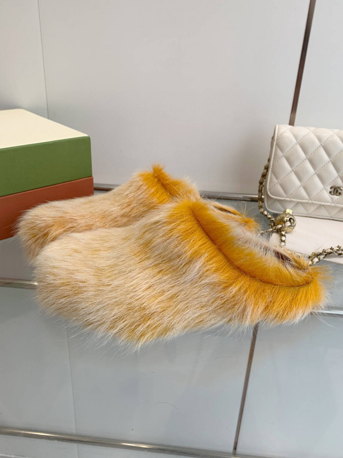 MARNI CALF HAIR SLIPPERS