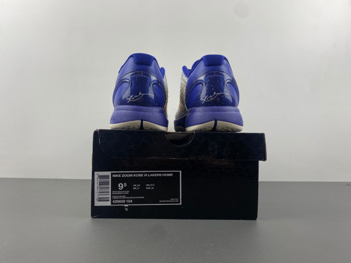Nike Kobe 6 Lakers Home  429659-104