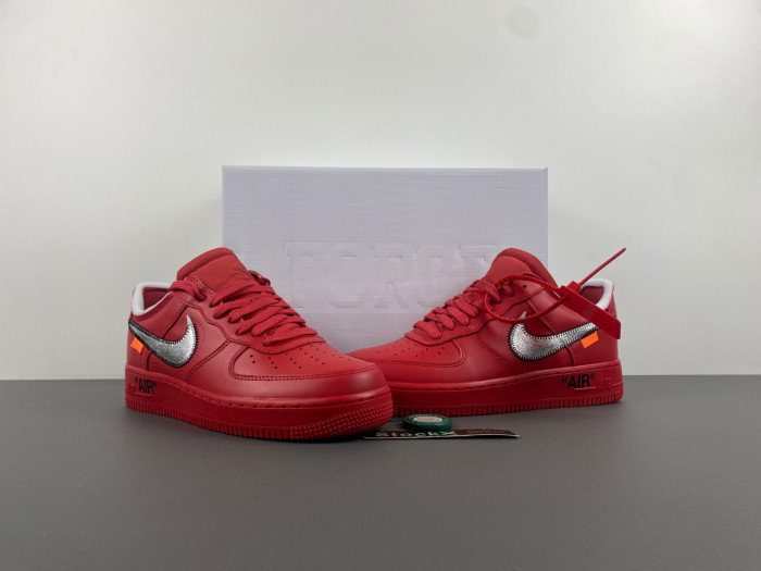 Nike Air Force 1 Low Off-White Red    AO4297-600