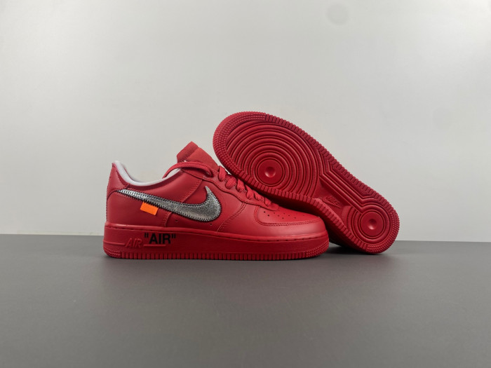 Nike Air Force 1 Low Off-White Red    AO4297-600