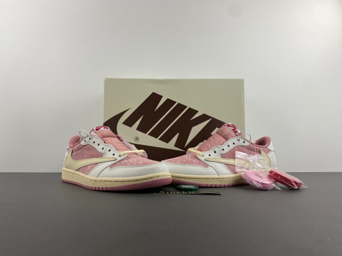 Jordan 1 Retro Low OG SP Travis Scott Pink   DM7866-600