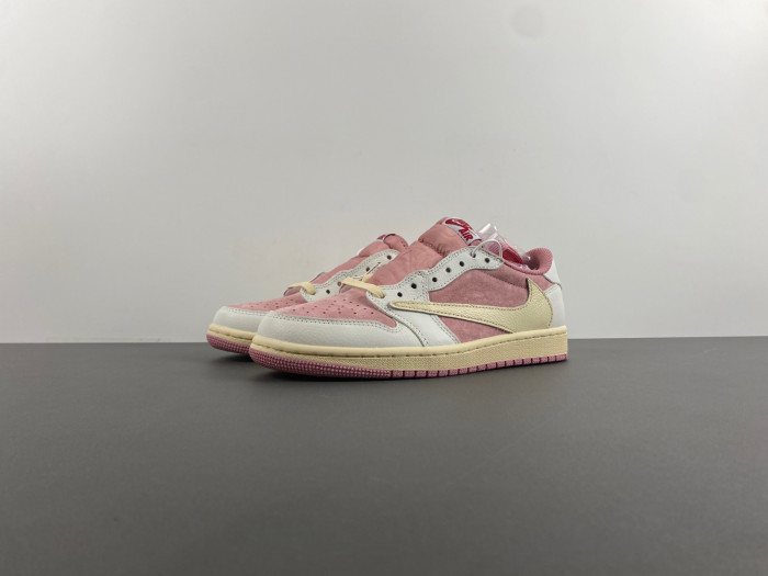 Jordan 1 Retro Low OG SP Travis Scott Pink   DM7866-600