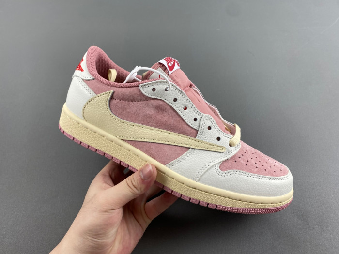 Jordan 1 Retro Low OG SP Travis Scott Pink   DM7866-600