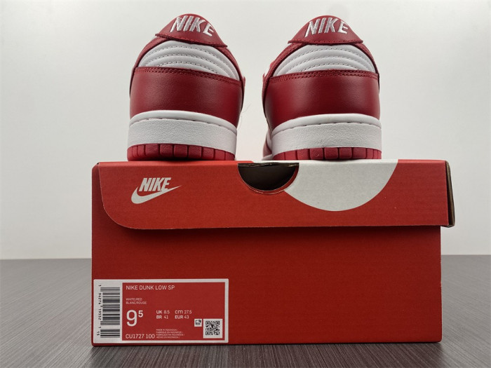 Nike Dunk Low SP “University Red”  CU1727-100