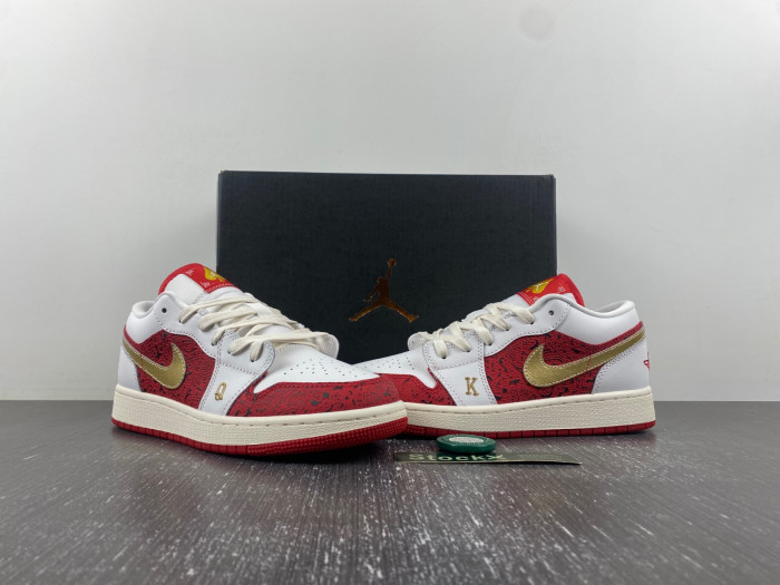 Jordan 1 Low Spades   DJ5186-100