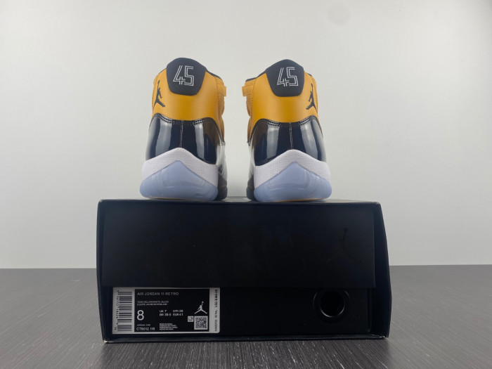 Air Jordan 11 black and yellow