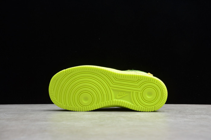 Air Force 1 TD x Off White VOLT HYPER JADE CONE Toddler BV0853-700