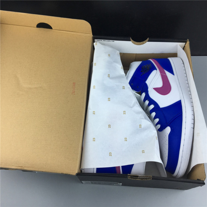 AIR JORDAN 1 MID HYPER ROYAL/HYPER VIOLET-WHITE 554724-451