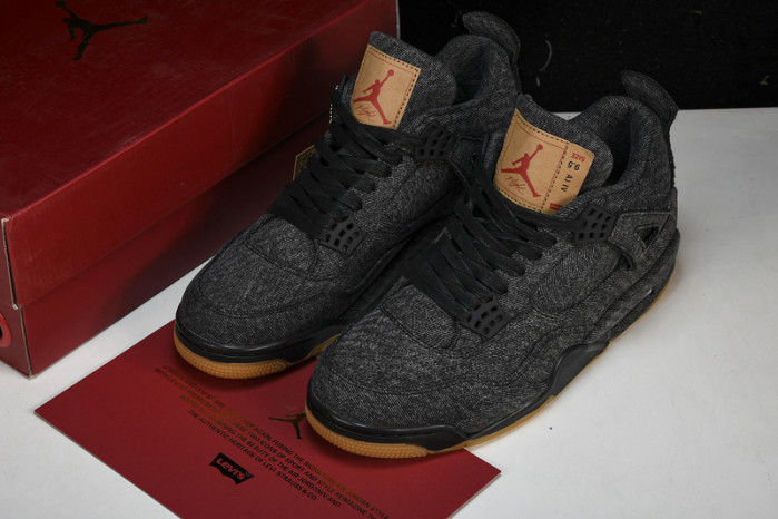 air jordan 4 retro L*v*s nrg  L*v*s - black denim ao2571-001