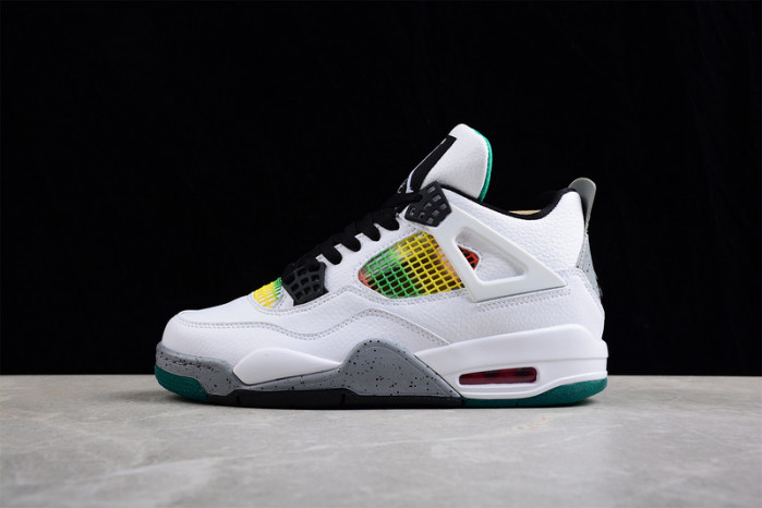 Jordan 4 Retro Lucid Green Rasta AQ9129-100