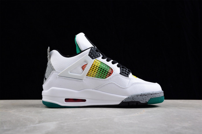 Jordan 4 Retro Lucid Green Rasta AQ9129-100