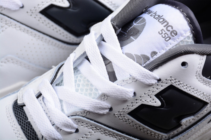 New Balance 550 White Grey Dark Grey BB550WTG