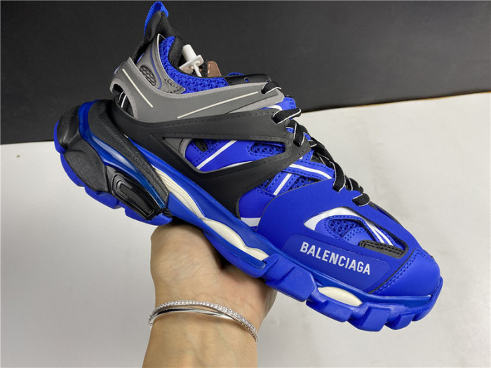 Ba*len*cia*ga track trainer  blue and black 542436 w3ac1 2047