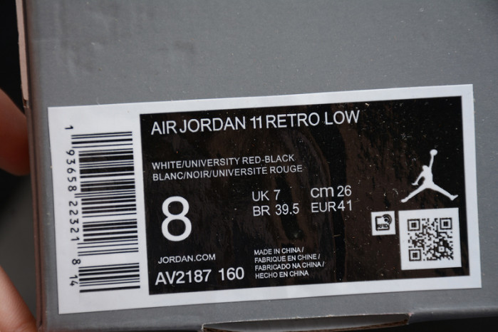 Air Jordan 11 Retro Low Concord Bred  AV2187-160