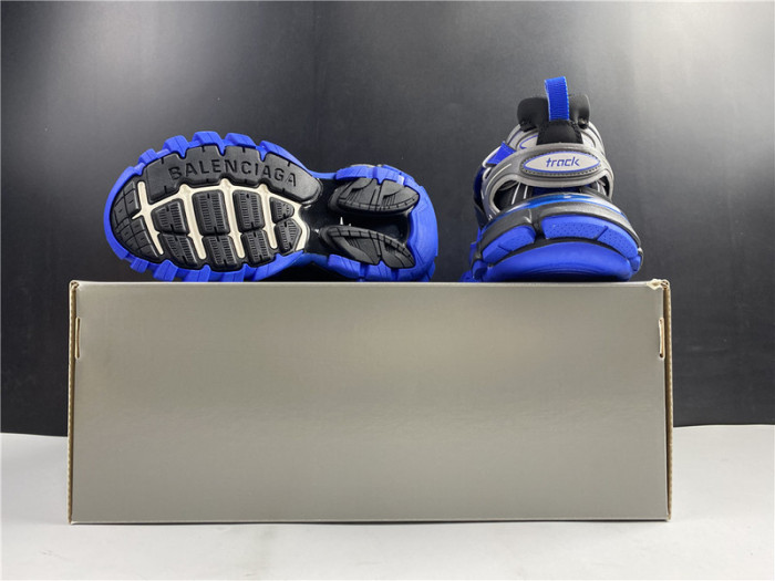Ba*len*cia*ga track trainer  blue and black 542436 w3ac1 2047