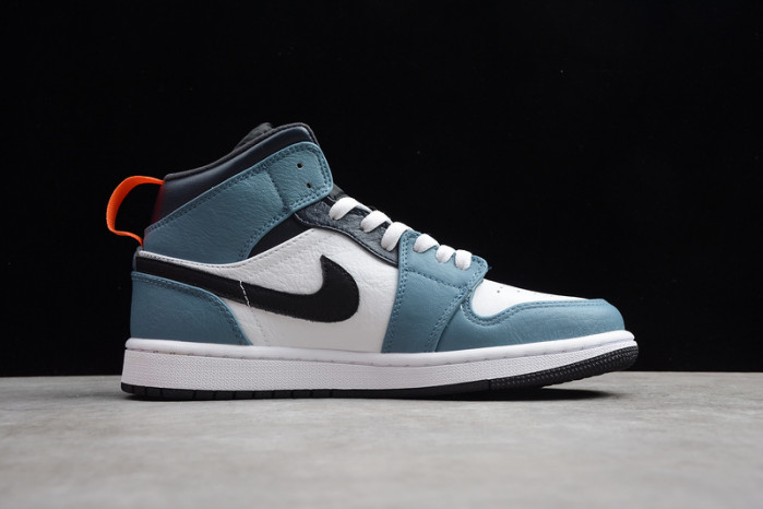 F**etasm x jordan 1 mid fearless blue white  cu2802-100