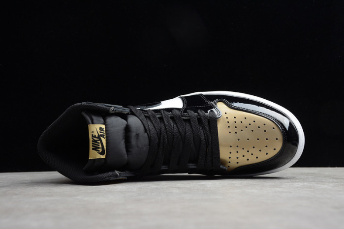 Jordan 1 Retro High NRG Patent Gold Toe  861428-007