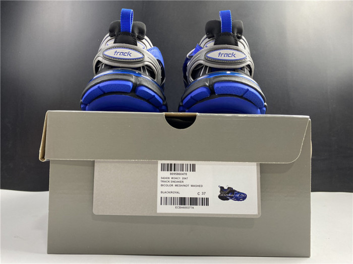 Ba*len*cia*ga track trainer  blue and black 542436 w3ac1 2047