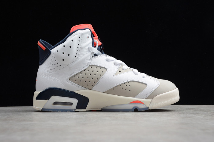 AIR JORDAN 6 RETRO TINKER WHITE/INFRARED 23-NEUTRAL GREY-SAIL 384664-104