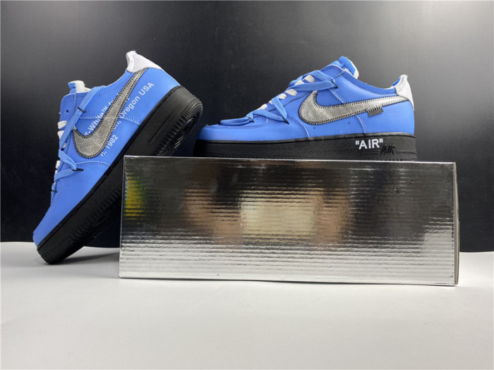 O-W x AIR FORCE 1 LOW UNIVERSITY BLUE CK0866-401