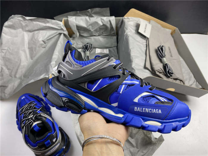 Ba*len*cia*ga track trainer  blue and black 542436 w3ac1 2047