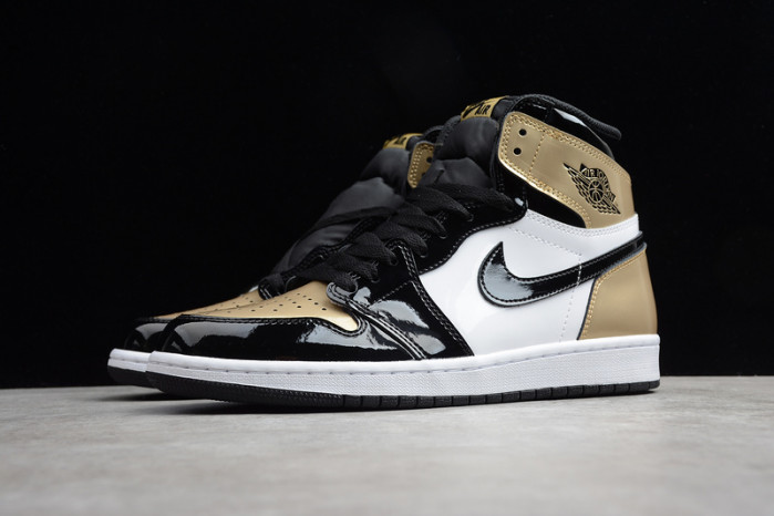 Jordan 1 Retro High NRG Patent Gold Toe  861428-007
