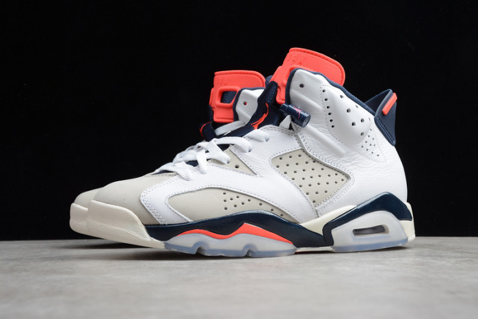AIR JORDAN 6 RETRO TINKER WHITE/INFRARED 23-NEUTRAL GREY-SAIL 384664-104