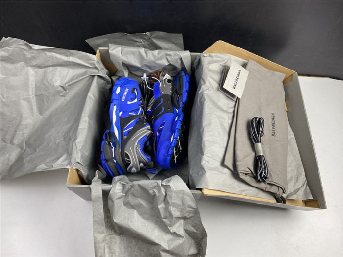 Ba*len*cia*ga track trainer  blue and black 542436 w3ac1 2047